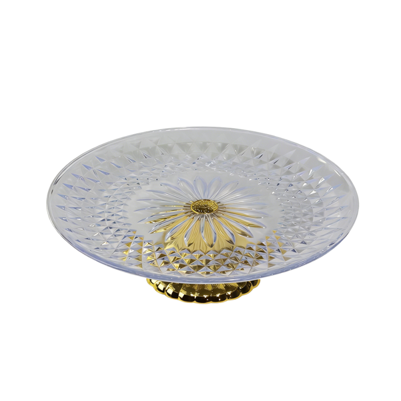 11.6" Diamond Pattern Acrylic Cake Display Stand