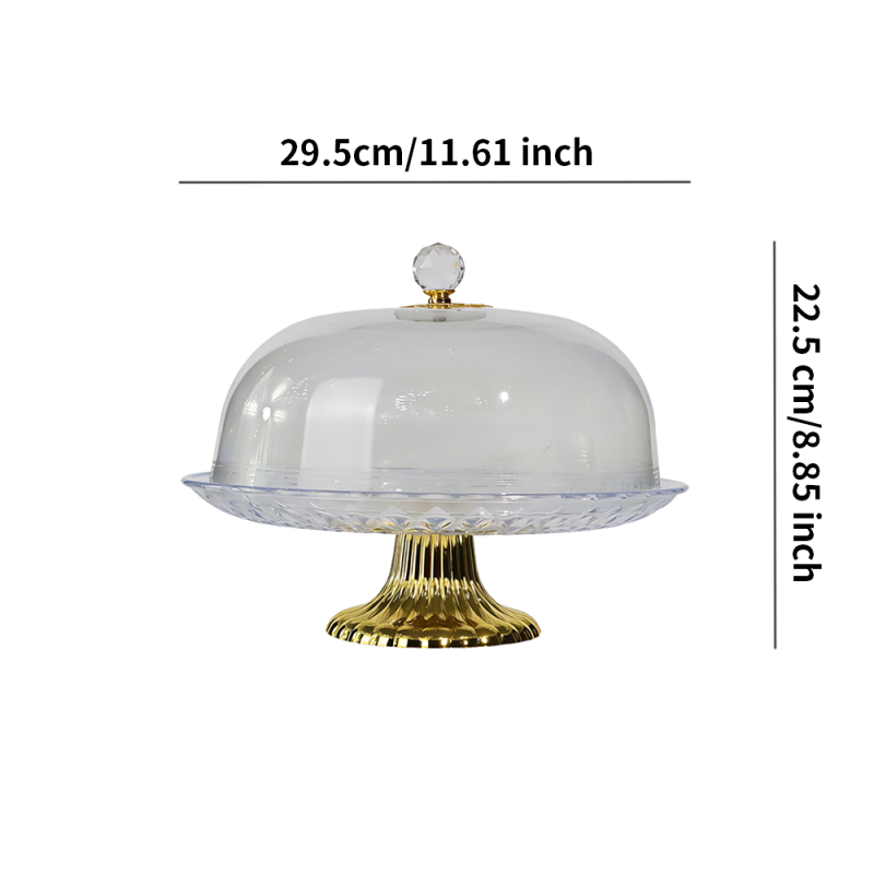 11.6" Diamond Pattern Acrylic Cake Display Stand