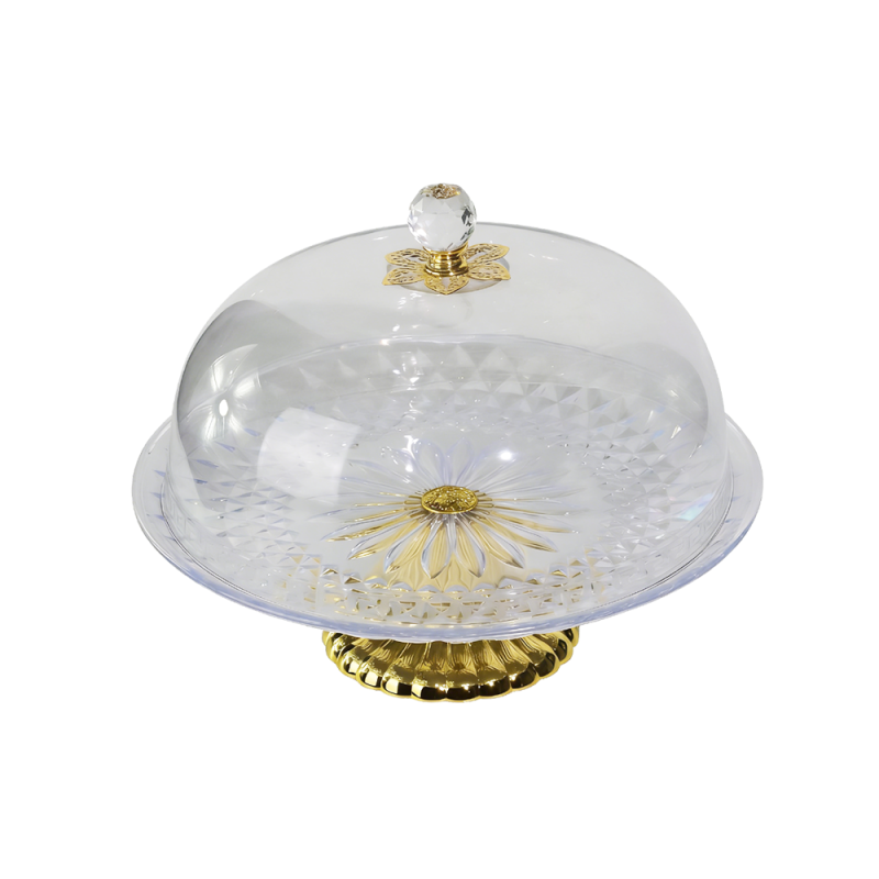 11.6" Diamond Pattern Acrylic Cake Display Stand