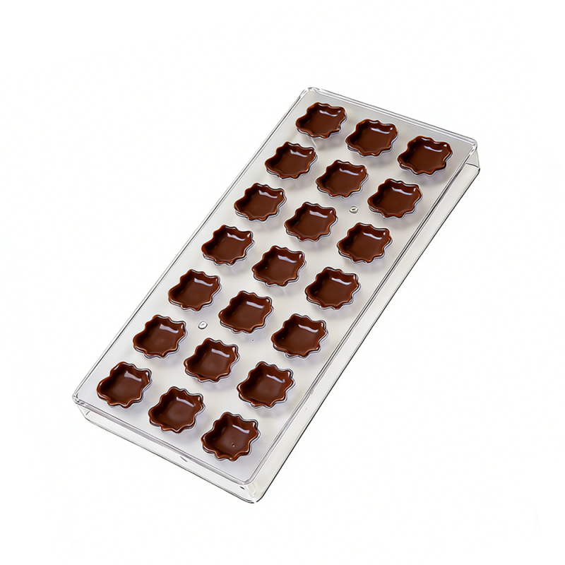 Plastic PS Maple Leaf Chocolate Mold 21 Cavity