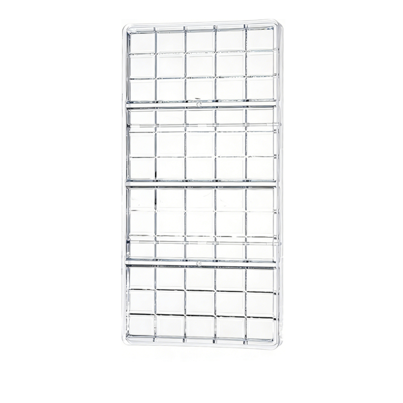 Professional Rigid PS Plastic Chocolate Bar Tray