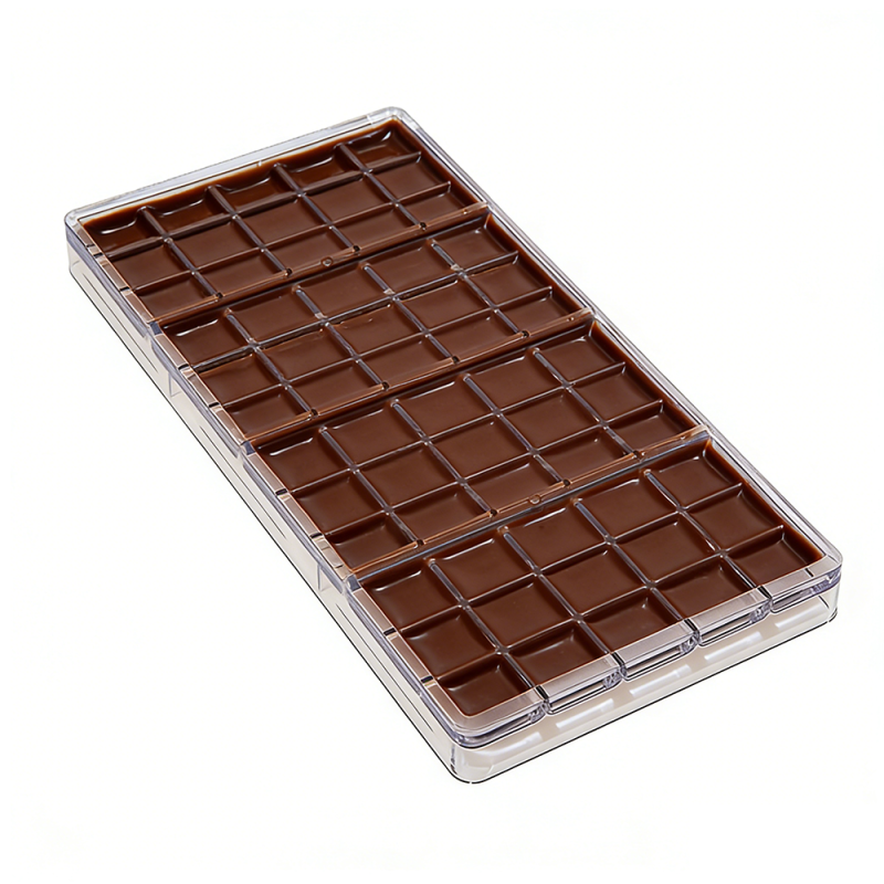 Professional Rigid PS Plastic Chocolate Bar Tray