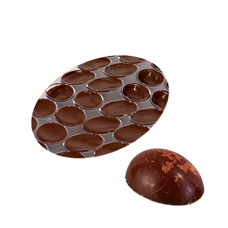 Stampo professionale ovale per cioccolato a 32 cavità in PS