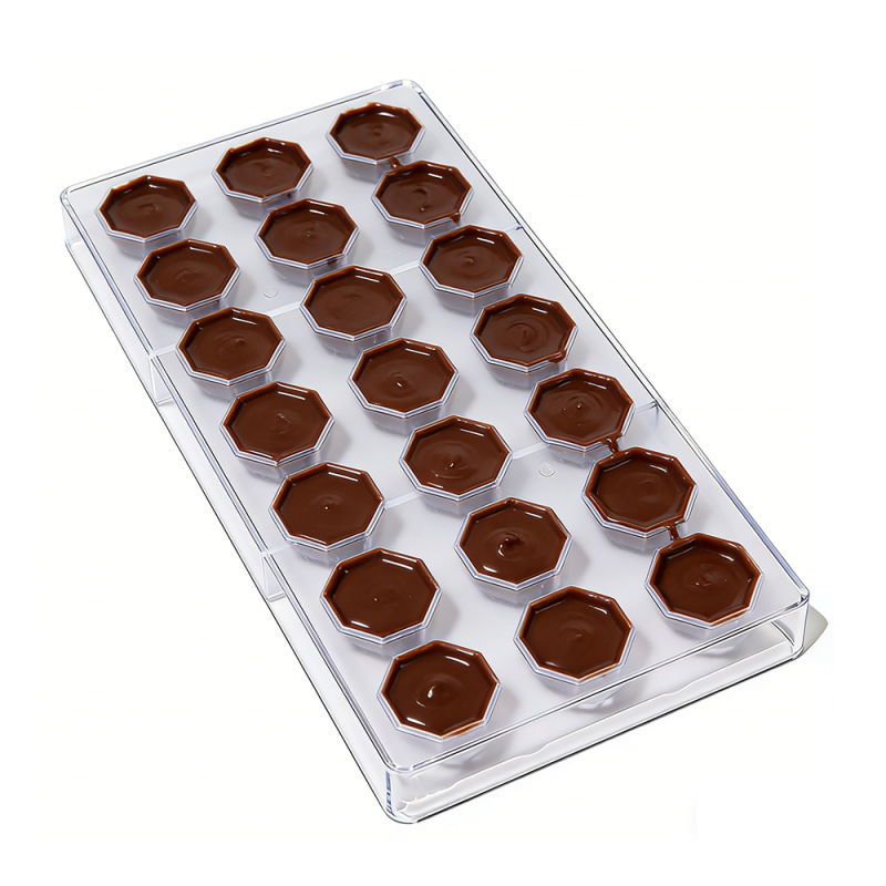 21-Cavity Diamond PS Gemstone Chocolate Mold