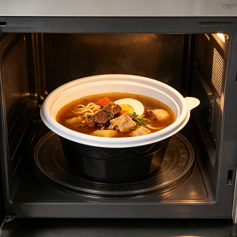 Recipiente para alimentos de PP personalizado para microondas