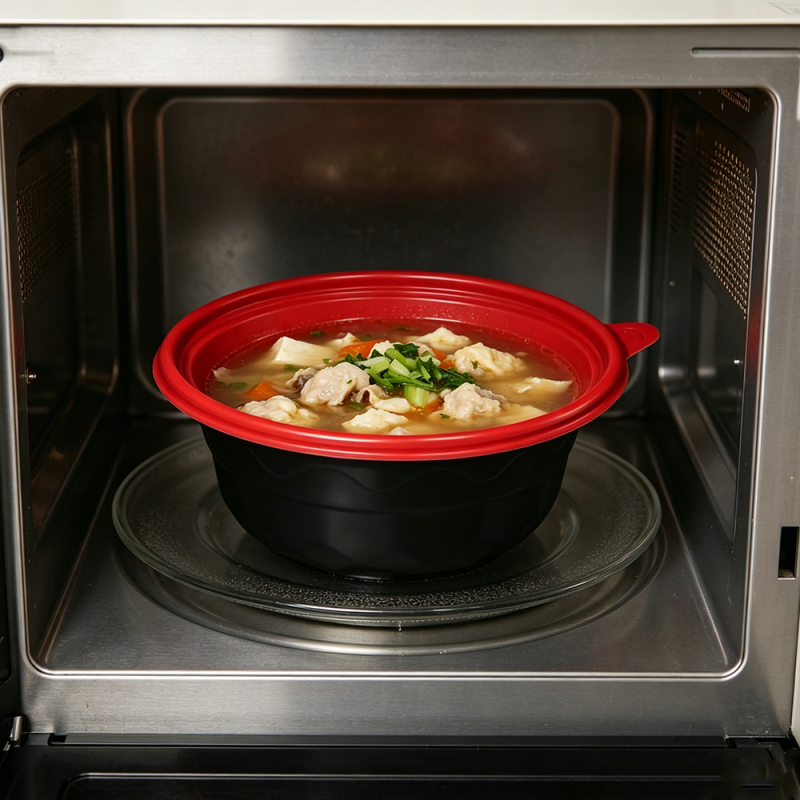 Microwave Safe Premium Leak-Proof Plastic Bowl