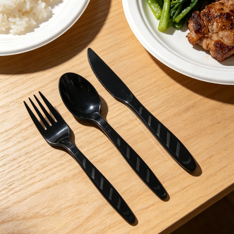 Heavy Duty Disposable Recycle PP Plastic Cutlery