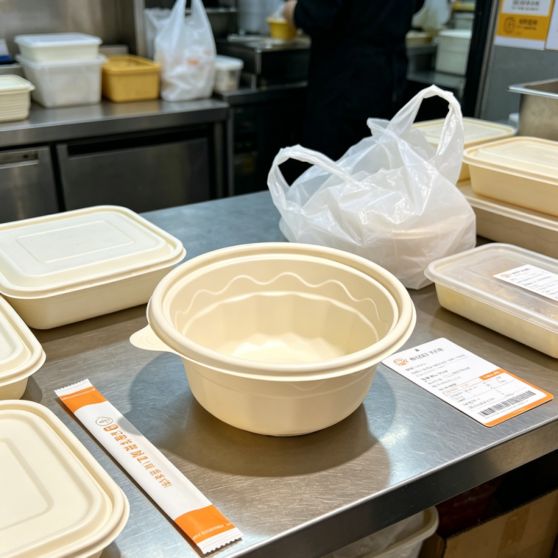 環境に優しい使い捨てコーンスターチ製食品容器