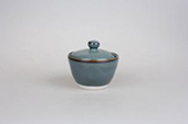 Tea Pot Fancy Glaze Dark Blue