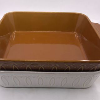 Reactive Glaze Bakeware Square Bakeware With Handle Pans For Cake