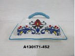 hand Painted Cake Plate