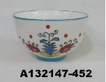 blue flower style rice bowl