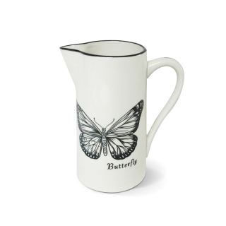 Ceramic Butterfly Design Printting Water Kettle With Large Capacity