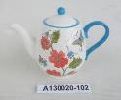 floral tea cup water cup with plate sauce