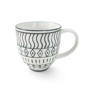 Black Line Tea Cup Coffee Cup For Homeware Kitchenware