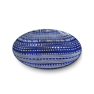Круглая тарелка из керамики Blue Dot для товаров для дома
