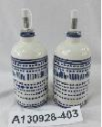 set of two ceramic oill bottle