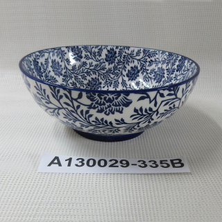 Deep Ceramic Japanese Noodle Bowl