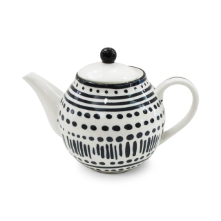 Porcelain Pad Printing Teapots Hotel Heat Resistant Geometric Collection