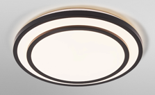 Black frame double layer LED light