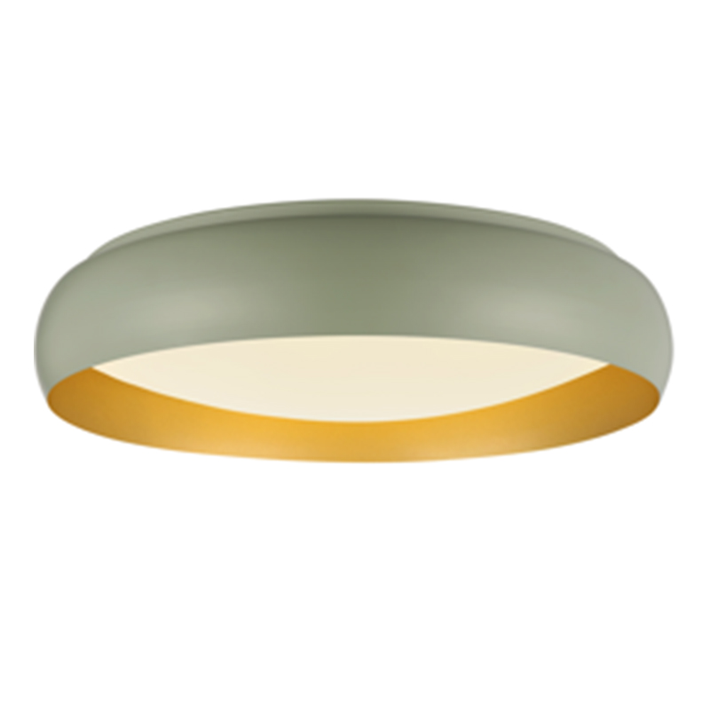 Gray round ceiling lamp