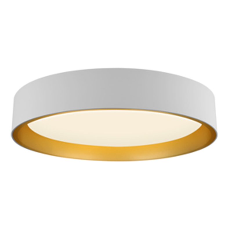 White gold round ceiling lamp