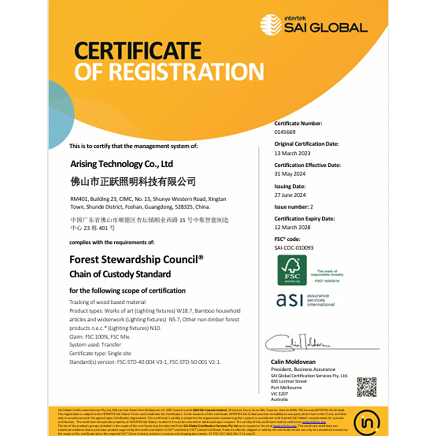 FSC CERTIFICATE