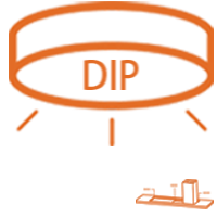 LED ceiling lights with DIP switch