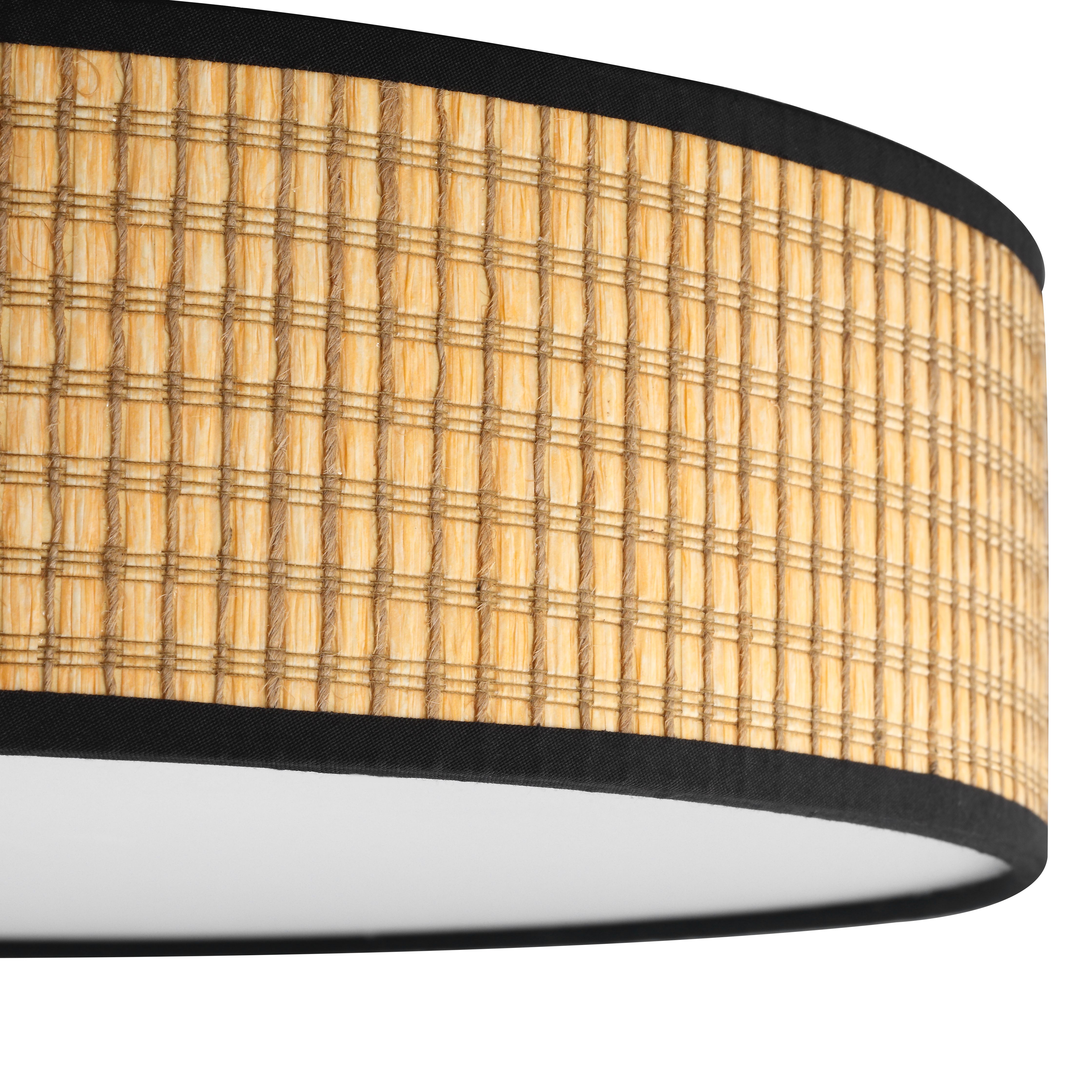Yellow braided LED light