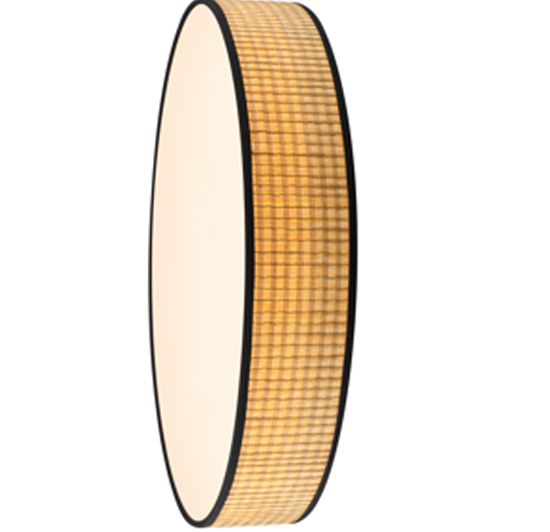 Yellow braided LED light