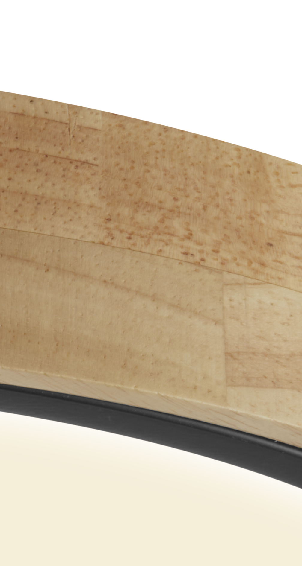 Ceiling lamp made of raw wood