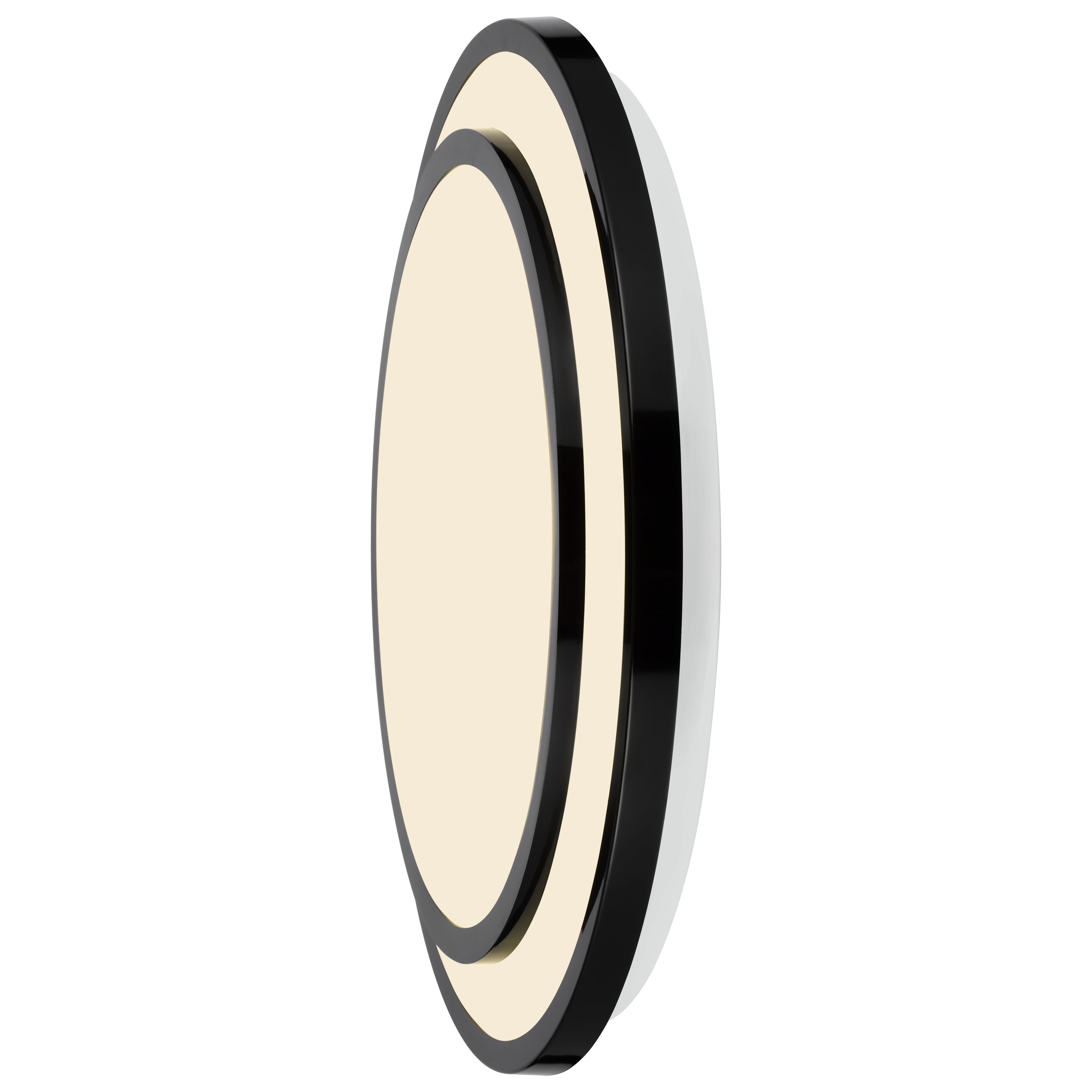 Black frame double LED ceiling light