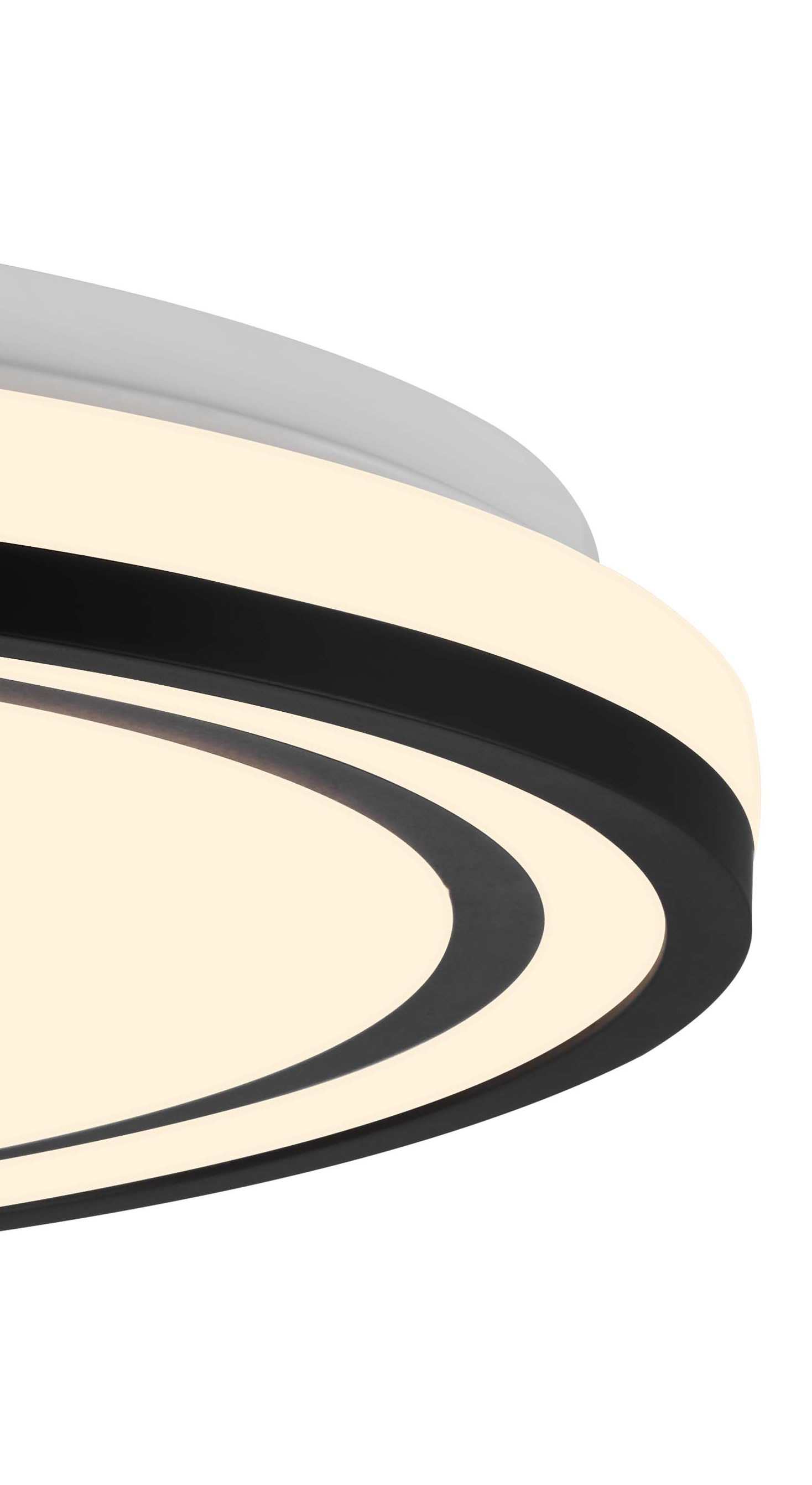 Black Frame Round LED Ceiling Light