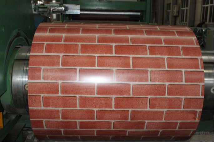 Brick pattern PPGI stone grain prepainted galvanized steel coil