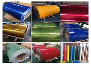 Prepainted Aluminium steel color coated aluminium steel coil with Stereo vision pattern.