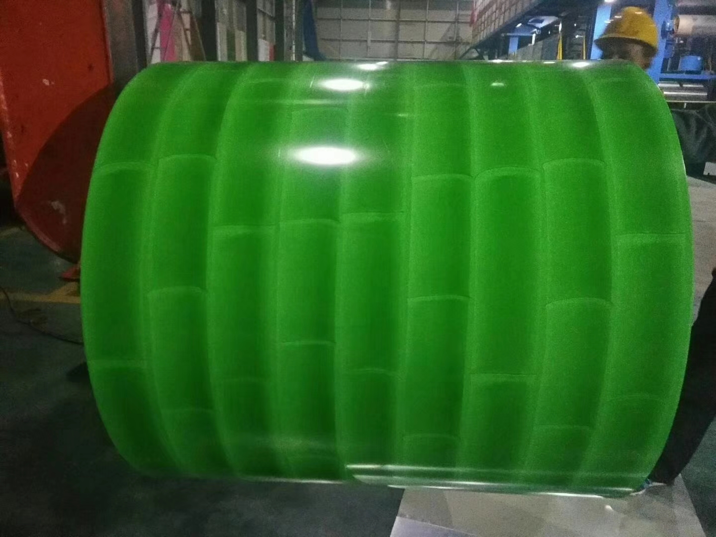 Prepainted Aluminium steel color coated aluminium steel coil with Stereo vision pattern.