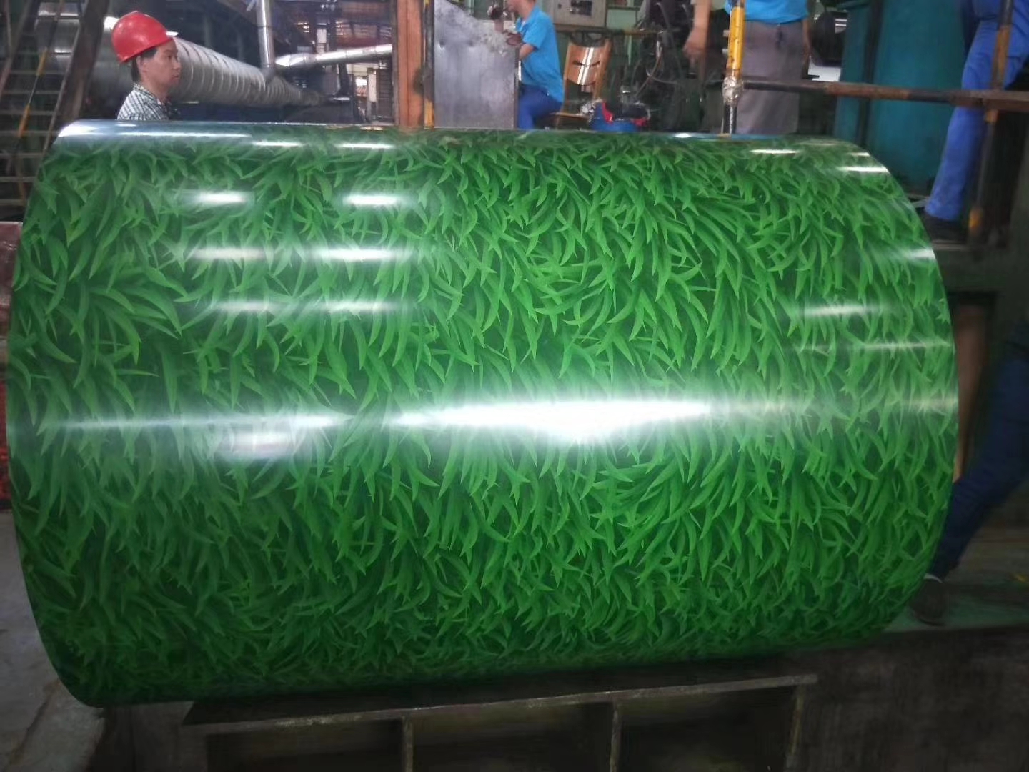 Prepainted Aluminium steel color coated aluminium steel coil with Stereo vision pattern.