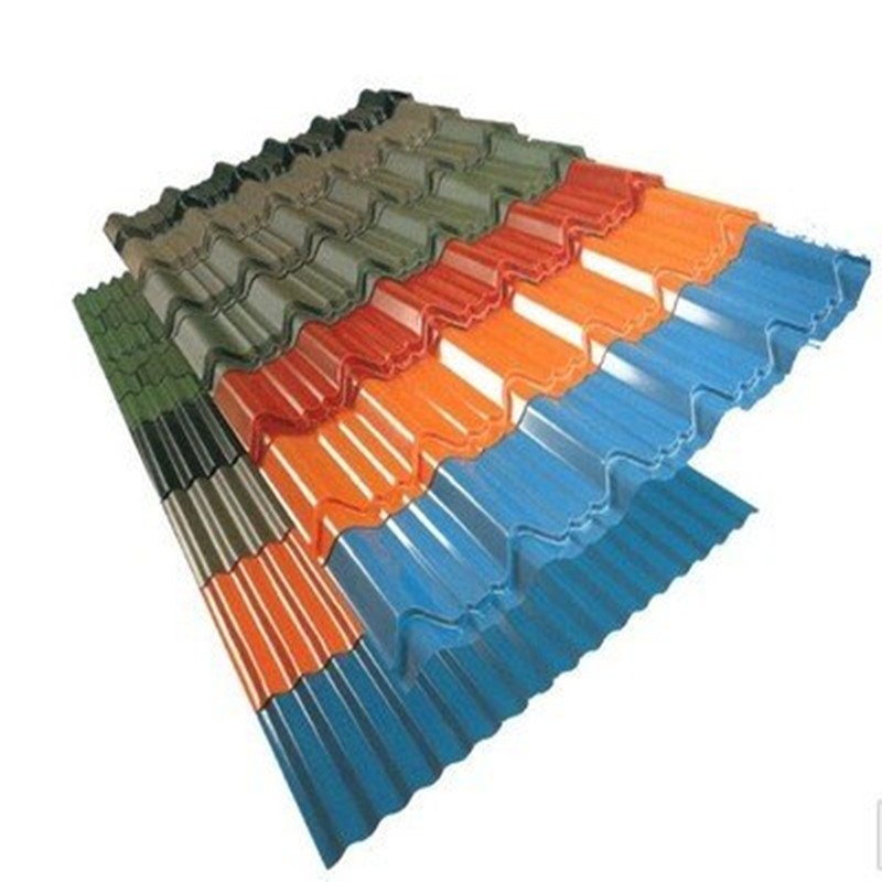 PE PVDF Light Corrugated Roofing Steel Sheet Color Coated PPGI Metal Zinc Roofing Tile