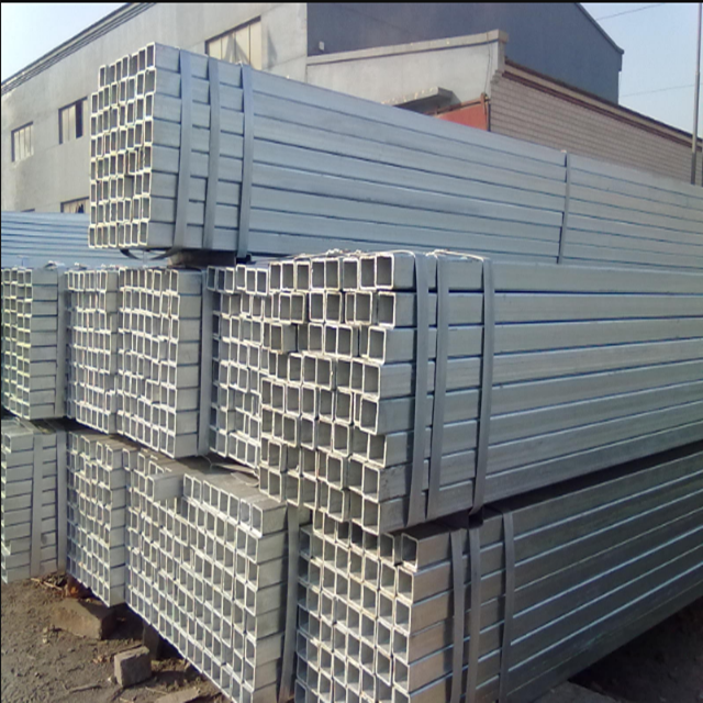Stainless Galvanized Steel Square/Rectangular Pipe Hollow Section Steel GI Pipe for Construction Material Steel Structure