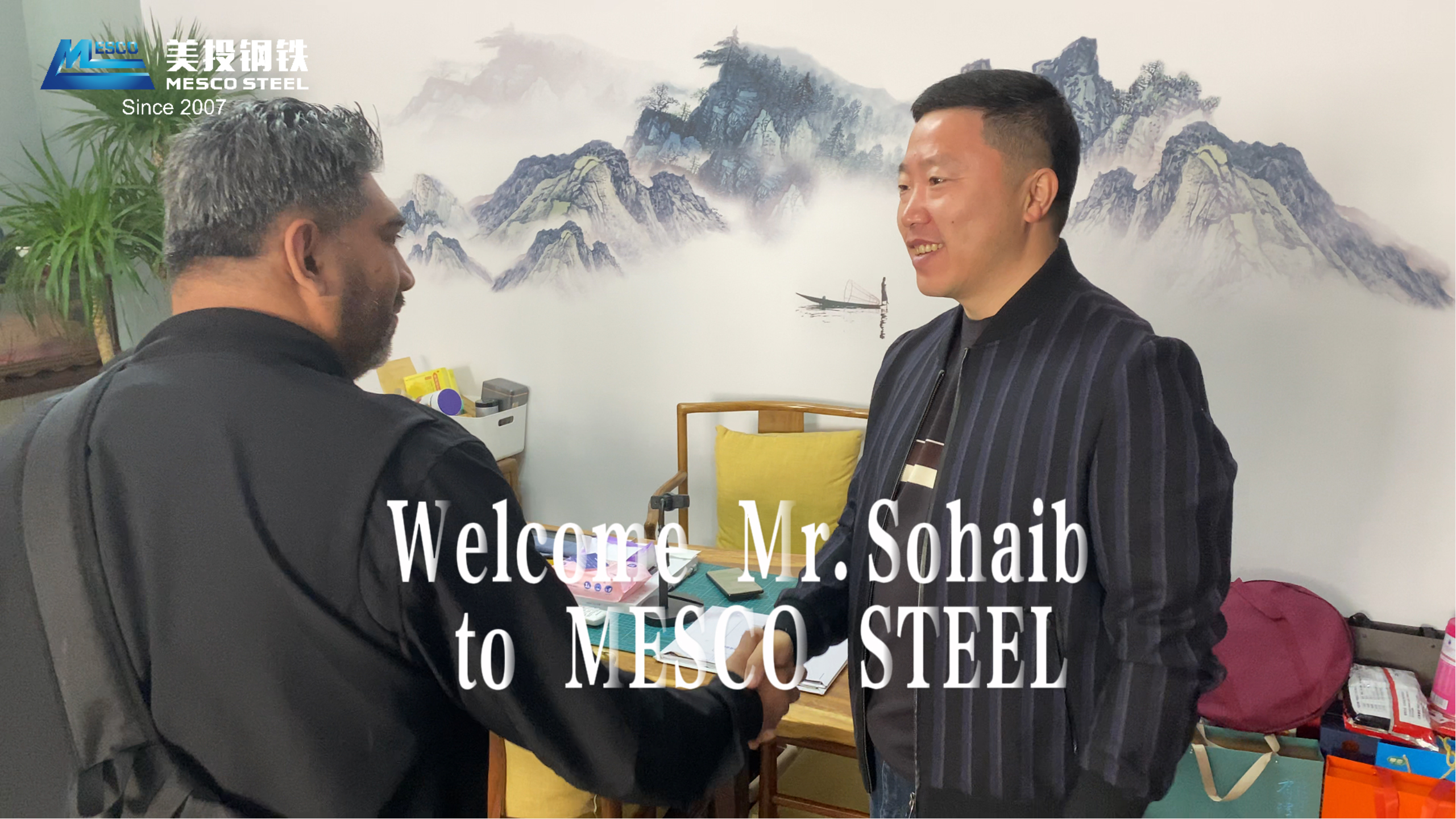 Indian clients visit the Mesco steel and discuss a new chapter ininternational cooperation Indian clients visit the Mesco steel and discuss a new chapter ininternational cooperation