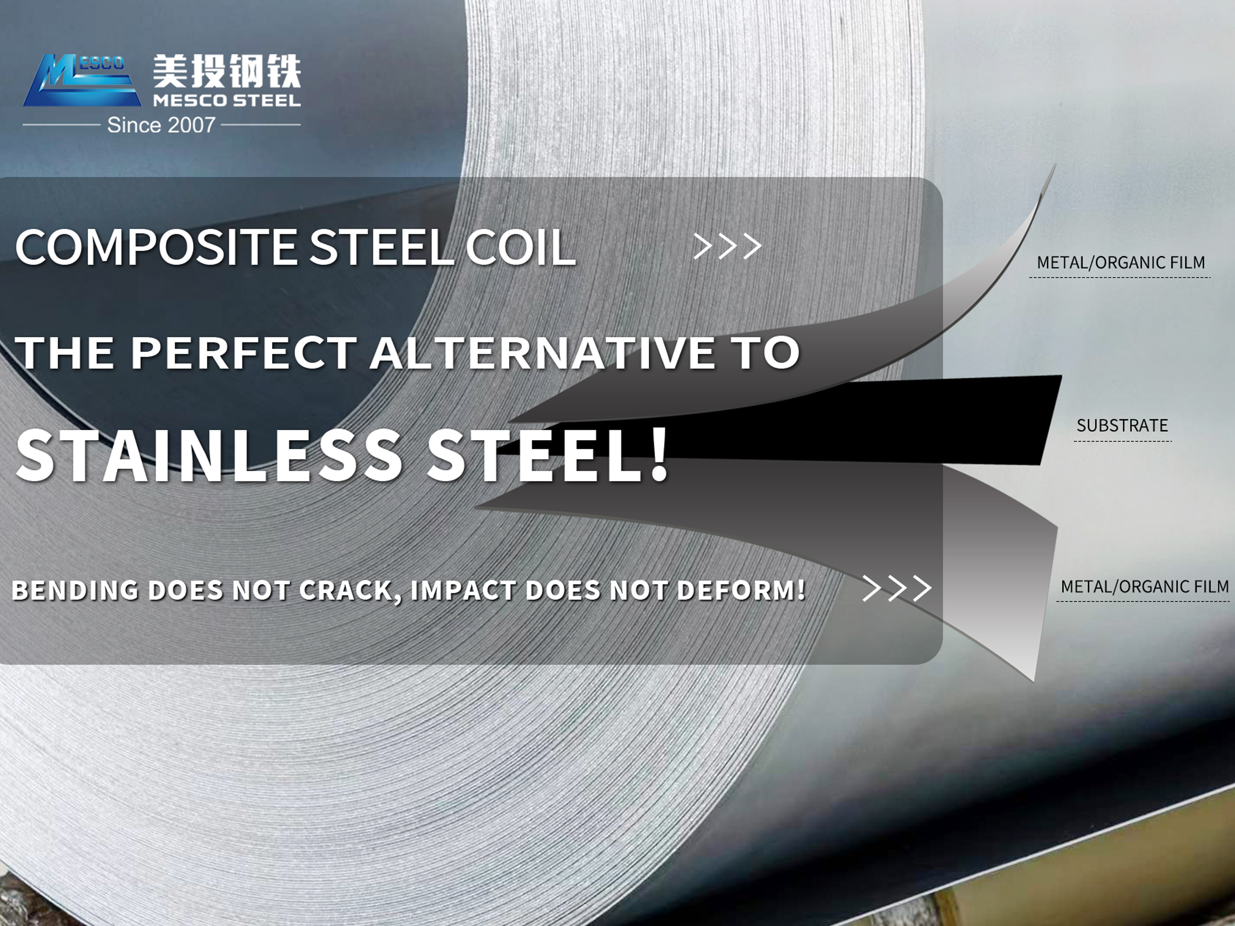 MESCO Composite Stainless Steel Plate/Stainless Steel Clad Plate