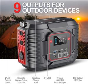500w 110v 220v 150000mAh home outdoor using portable solar power station portable power supply battery