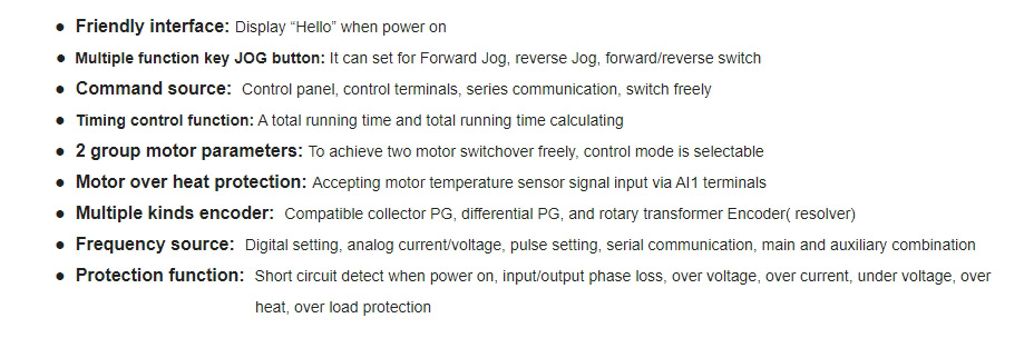 frequency drive for three phase motor