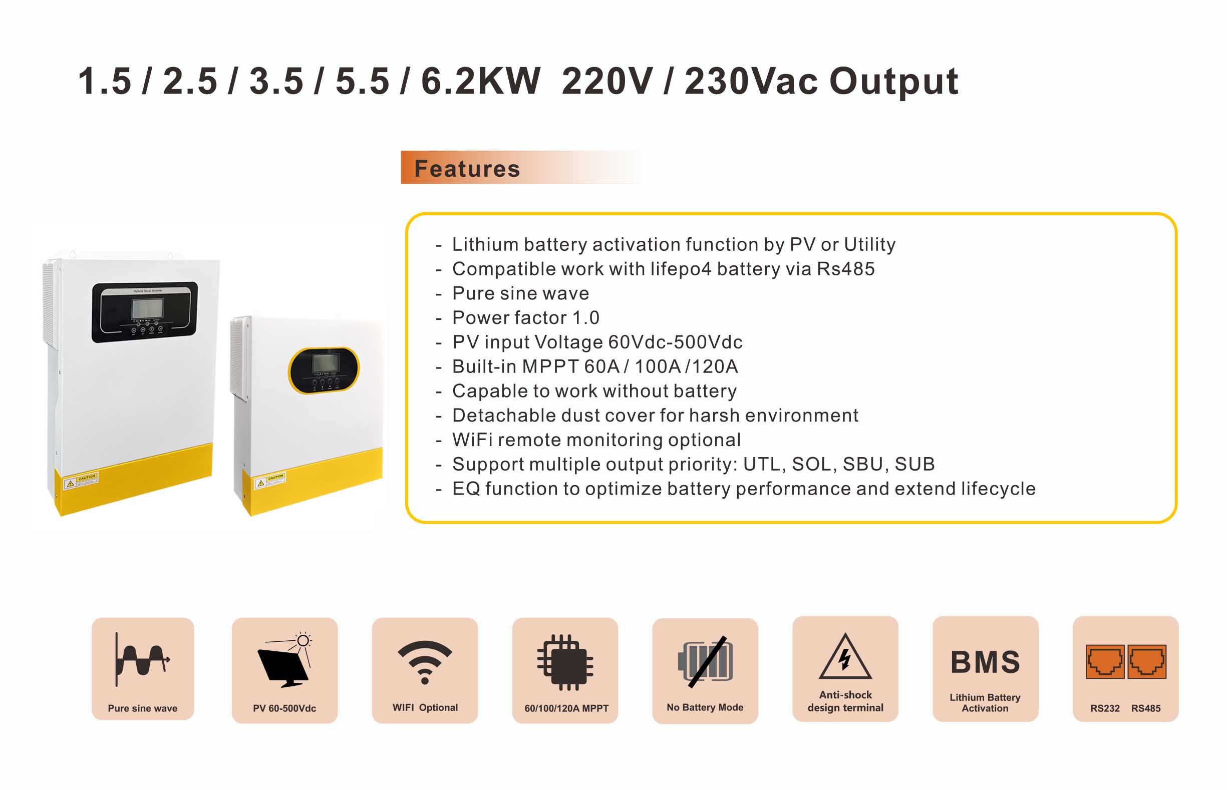 hybrid solar inverter