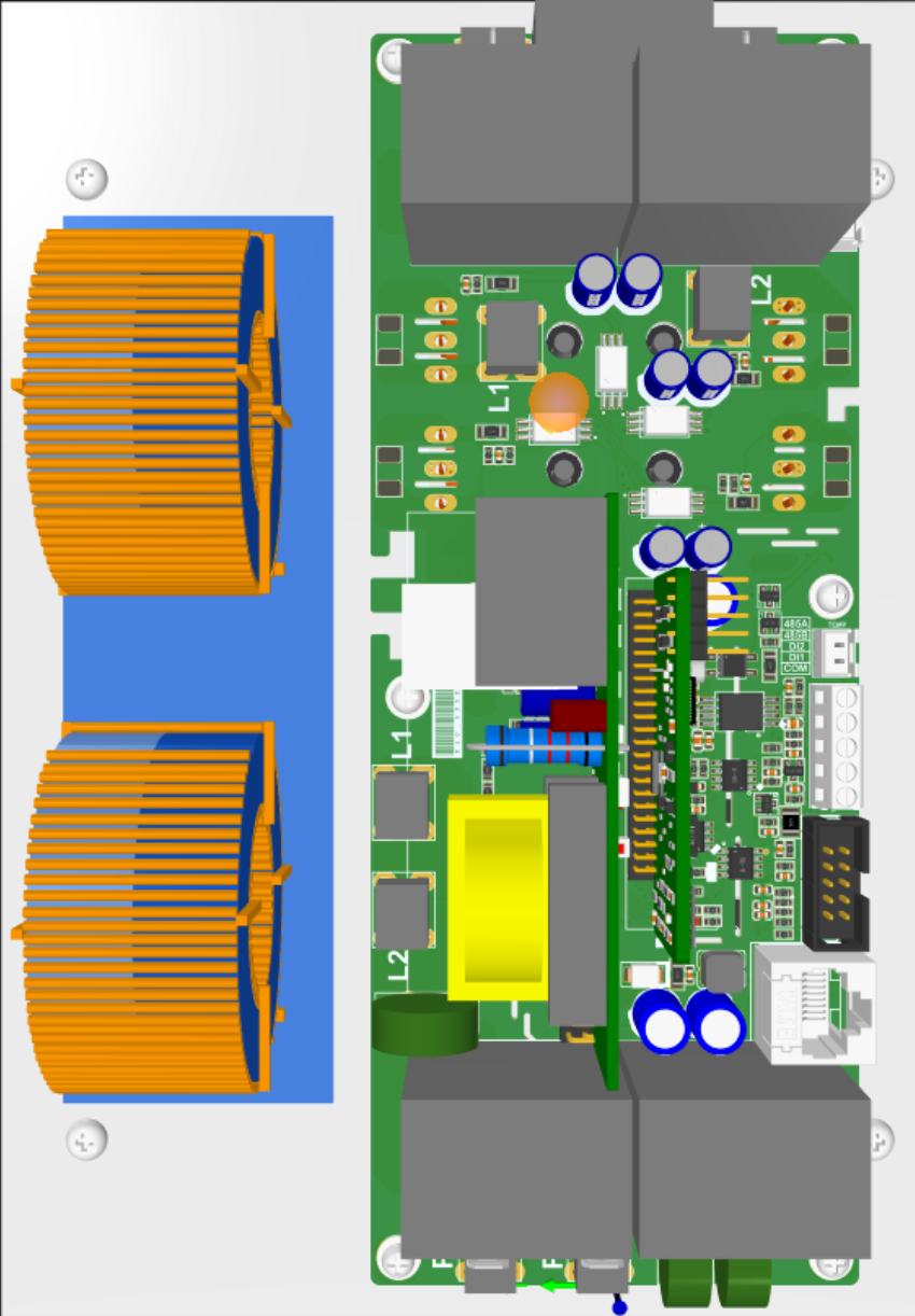 DC-DC power supply module that can be configured in either Boost or Buck mode. limiting voltage and current for DC power supply output.