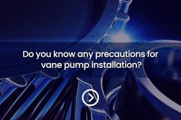 ¿Conoce alguna precaución para la instalación de la bomba de paletas?