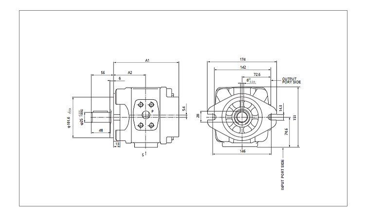 CP1-25-P-10R Hydraulic gear pump