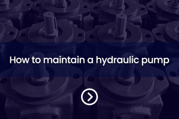 Como manter uma bomba hidráulica