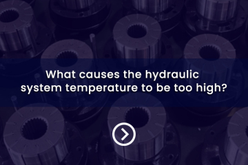 O que faz com que a temperatura do sistema hidráulico seja muito alta?