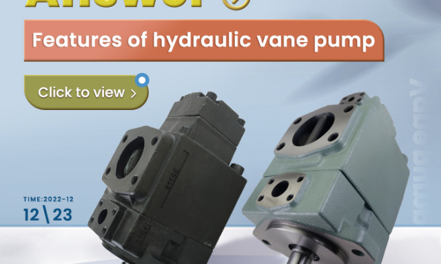 Características da bomba hidráulica de palhetas